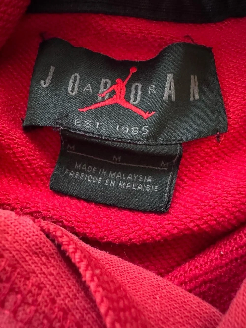 Jordan Dri-FIT Air Fleece Gym Red Pullover Hoodie Men’s Medium